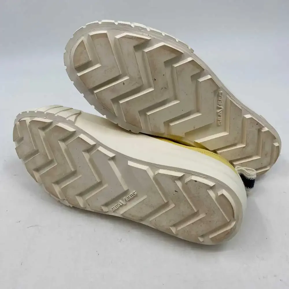 SeaVees Yellow Melrose Platform Sneakers | Women’s Size 8